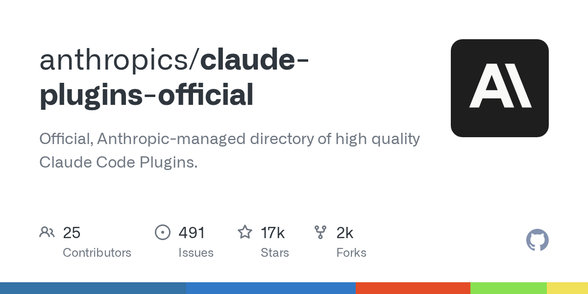Anthropic Claude Plugins Directory
